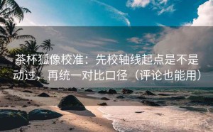 茶杯狐像校准：先校轴线起点是不是动过，再统一对比口径（评论也能用）