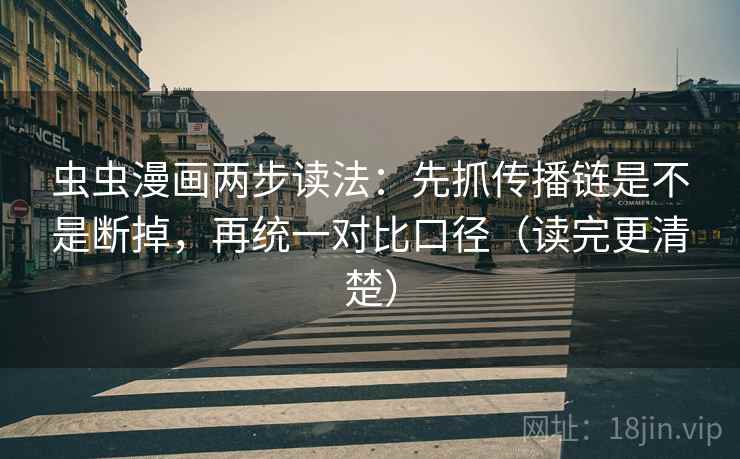 虫虫漫画两步读法:先抓传播链是不是断掉,再统一对比口径(读完更清楚) 虫虫漫画两步读法:先抓传播链是不是断掉,再统一对比口径(读完更清楚)